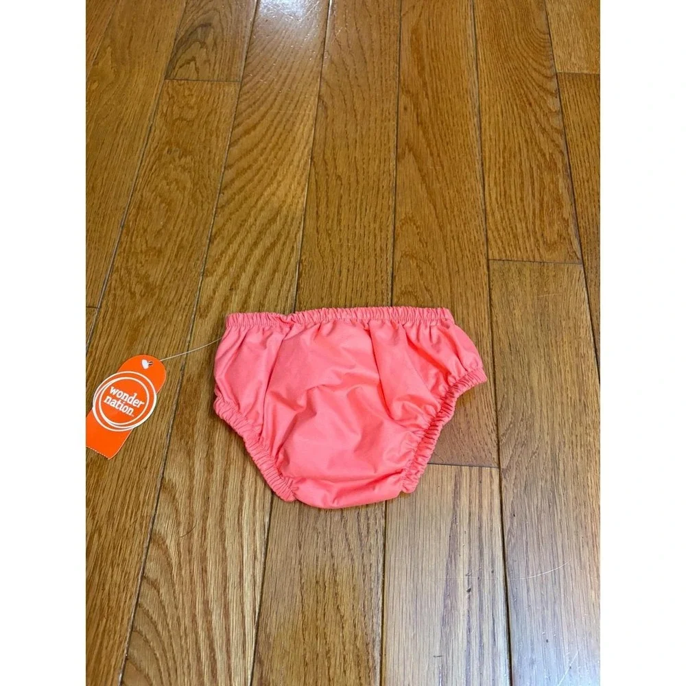 New Wonder Nation Baby Swim Diaper Coral Cluster UPF 50+ Reusable 6-9M WC161001